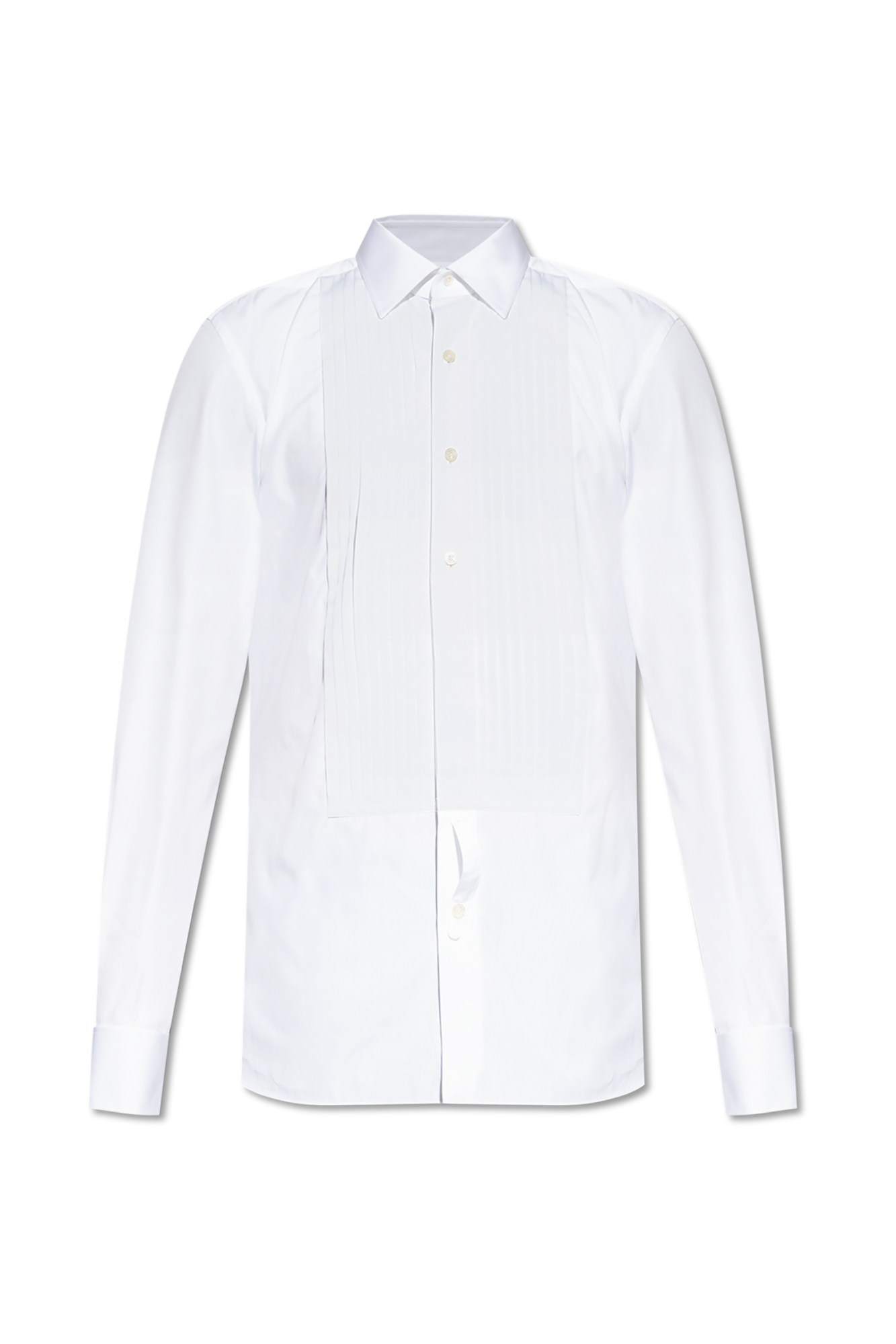 新品未使用　TOM FORD ホワイト Vネック長袖トップス 36 シルク100 KOEISTORE カットソー レディース トップス 長袖 Tシャツ 七分袖